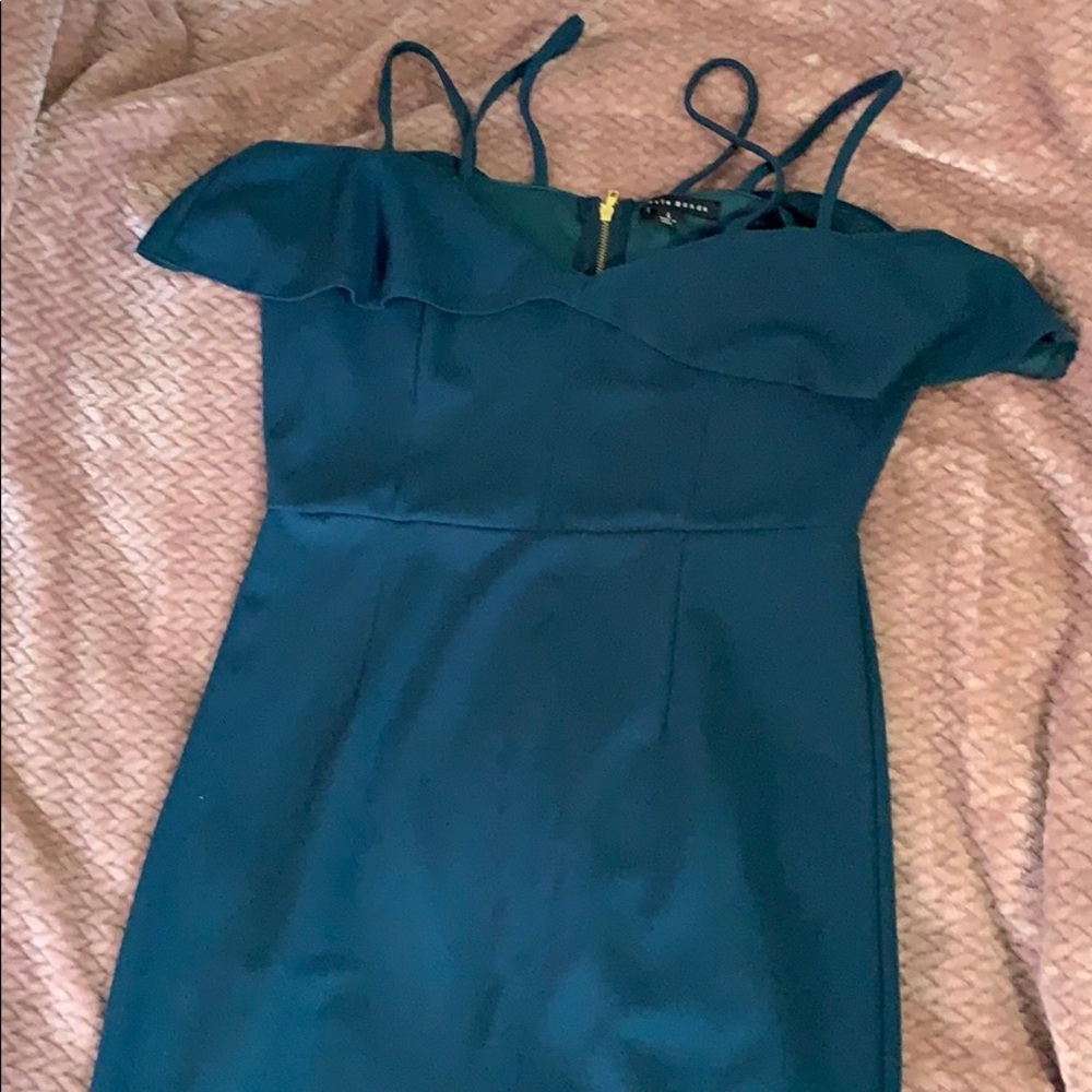 Off the shoulder midi